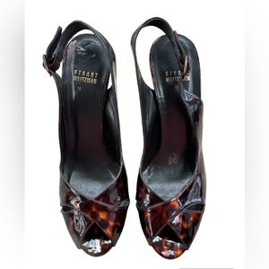 Stuart Weitzman Platform Tortoise Herls Size 8